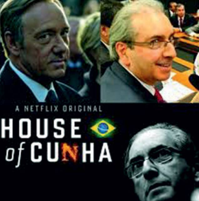 O deputado carioca e presidente da Câmara — Eduardo Cunha tornou-se alvo preferencial dos piadistas — chegou a ser comparado ao maquiavélico Frank Underwood, personagem principal da série política americana House of Cards O deputado carioca e presidente da Câmara — Eduardo Cunha tornou-se alvo preferencial dos piadistas — chegou a ser comparado ao maquiavélico Frank Underwood, personagem principal da série política americana House of Cards