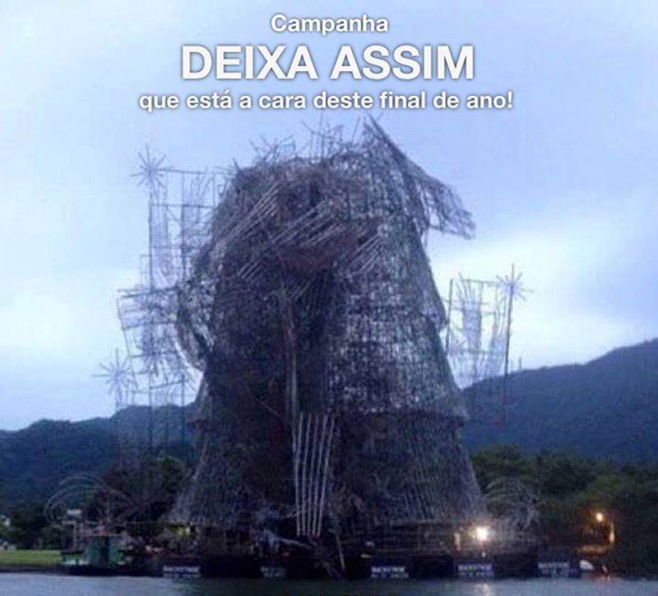 Árvore de Natal da Lagoa: memes após ficar parcialmente destruída por causa de ventania