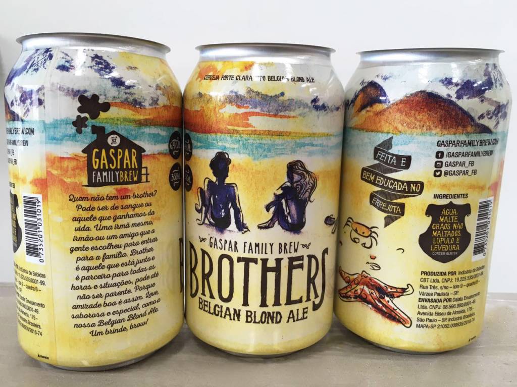 Gaspar Family Brew lança a primeira cerveja carioca em lata de 350 ml