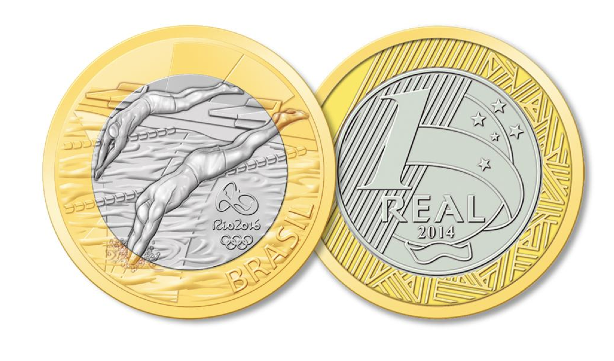 Moedas comemorativas dos Jogos Rio 2016