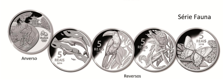 Moedas comemorativas dos Jogos Rio 2016 Moedas comemorativas dos Jogos Rio 2016