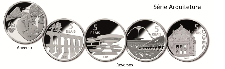 Moedas comemorativas dos Jogos Rio 2016