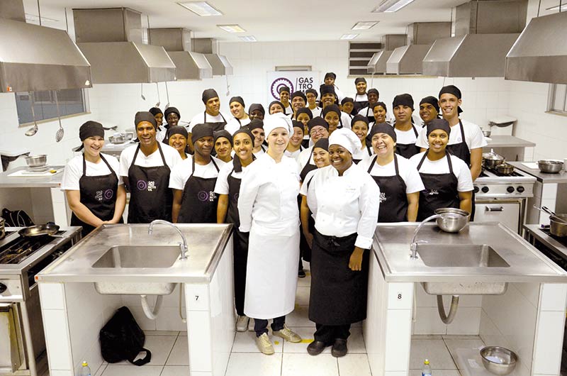 Alunos da Gastromotiva