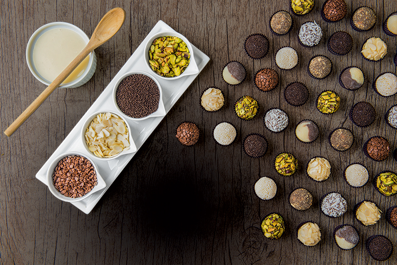 Brigadeiros: carro-chefe da marca Brigadeiros: carro-chefe da marca