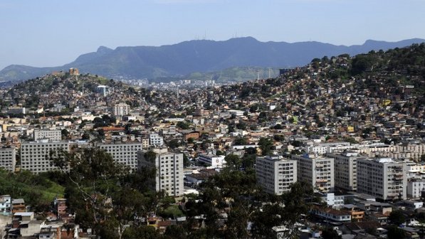Visão do Complexo do Alemão, na Zona Norte do Rio