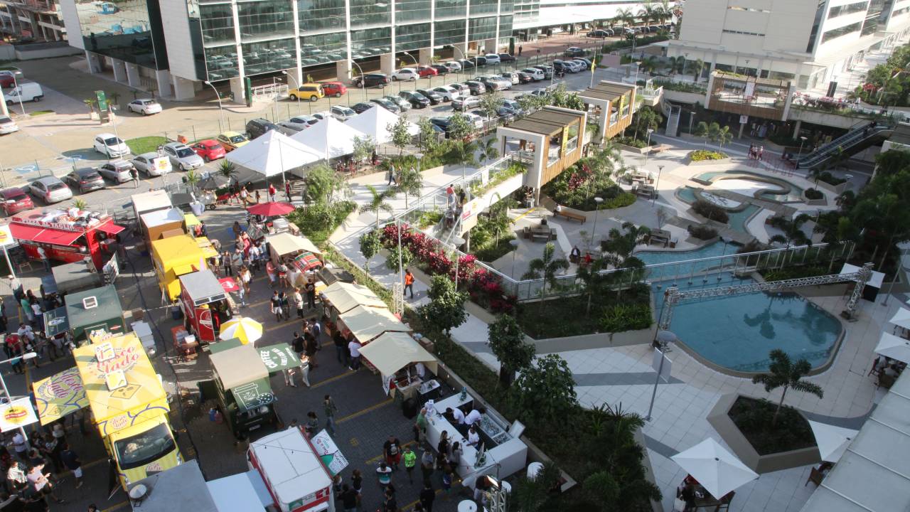 Food Trucks em evento na Barra