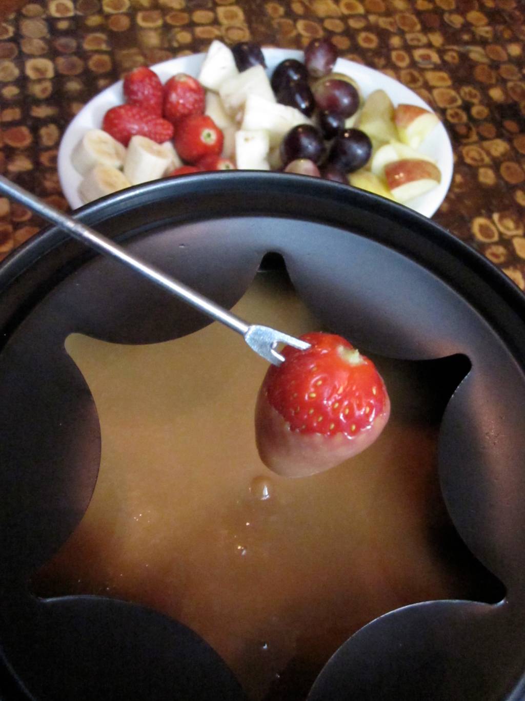 Fondue de doce de leite do Barthodomeu