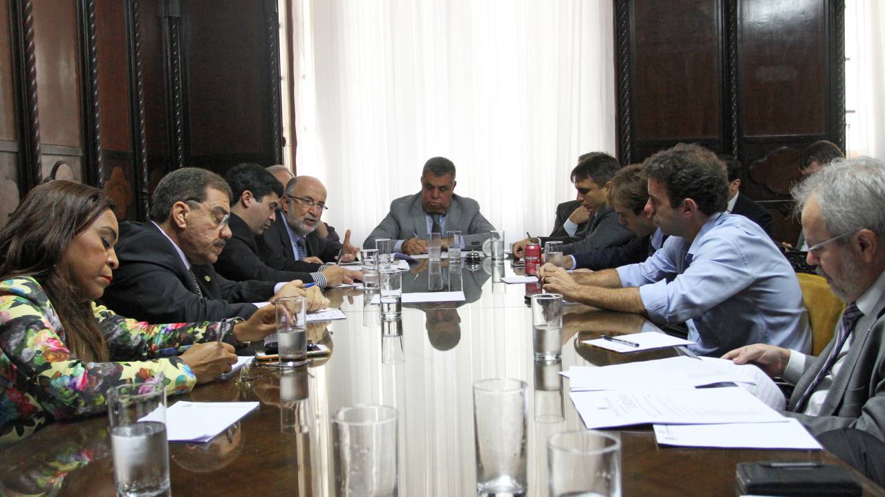 Presentes na reunião da Alerj