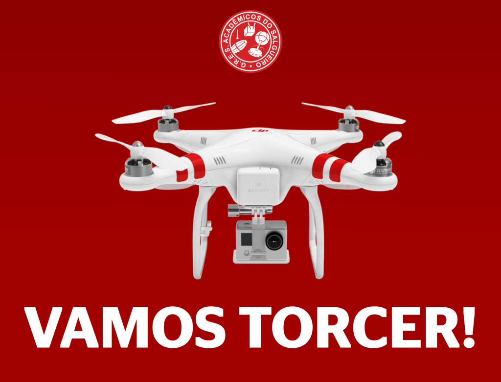 Salgueiro perde drone em ensaio e o recupera com ajuda de rede social
