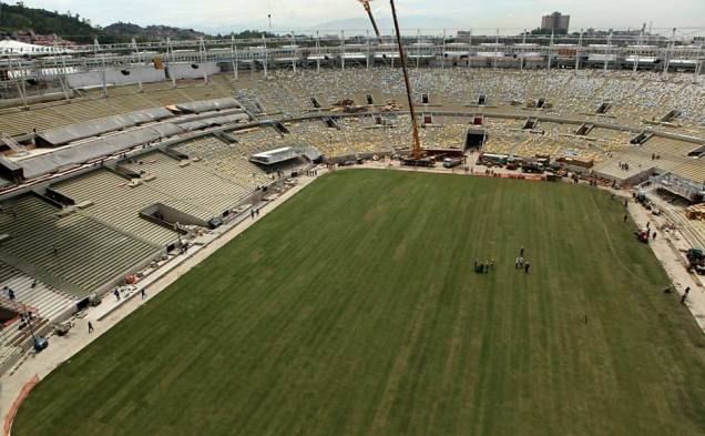 Obras do estádio estão em processo de conclusão.<br> Obras do estádio estão em processo de conclusão.<br>