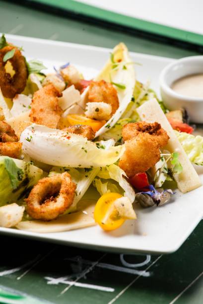 Versão de do chef Pascal Jolly: com frutos do mar Versão de do chef Pascal Jolly: com frutos do mar