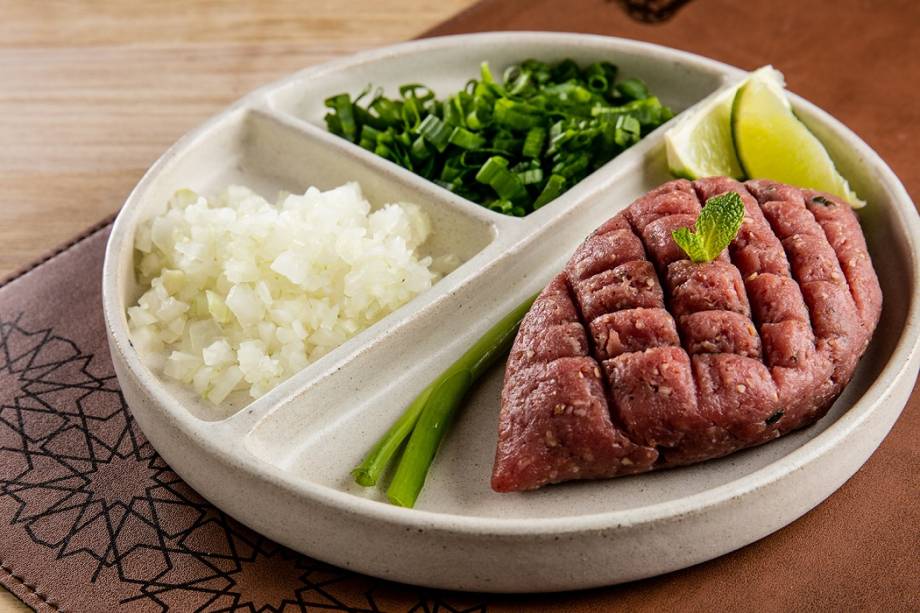 Quibe cru: carne fresca Quibe cru: carne fresca