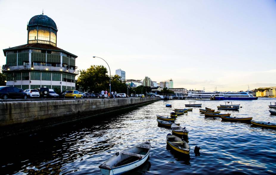 Da torre onde fica o restaurante Albamar é possível contemplar a Baía de Guanabara