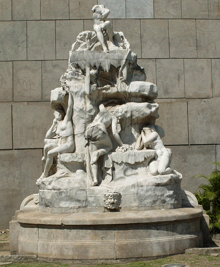 A estátua do vinho fica no Rio de Janeiro