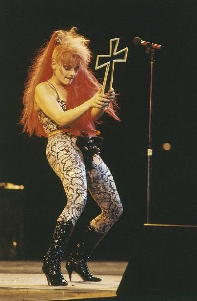 A cantora alem&atilde; Nina Hagen<br>