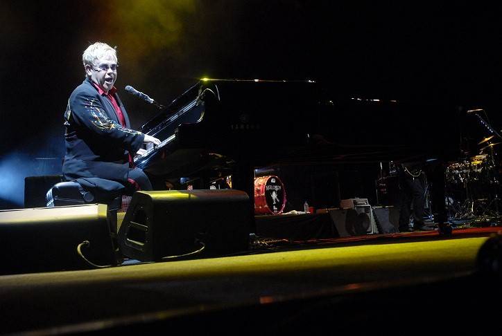 No mesmo show em 2009. Suas extravag&acirc;ncias marcaram &eacute;poca e influenciaram v&aacute;rios dos artistas que tocam nesta edi&ccedil;&atilde;o do Rock in Rio<br>