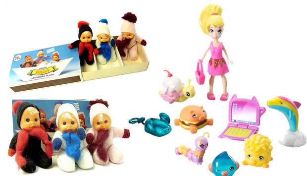 Bonequinhas de pano que vinham dentro de caixinhas do tamanho de caixas de fósforo: essas eram as Fofoletes, da Estrela, que toda menina da década de 80 queria colecionar. Hoje, as bonecas de bolso são as Polly Pocket, da Mattel. De plástico, foram lançad<br> Bonequinhas de pano que vinham dentro de caixinhas do tamanho de caixas de fósforo: essas eram as Fofoletes, da Estrela, que toda menina da década de 80 queria colecionar. Hoje, as bonecas de bolso são as Polly Pocket, da Mattel. De plástico, foram lançad<br>