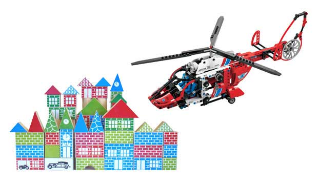 Formado por pecinhas de madeira pintadas como tijolinhos, o Pequeno Arquiteto foi lançado em 1943. Em 1958, surgiu o Lego, com tijolinhos de plástico que se encaixam. A grande variedade de possibilidades de montagem do Lego fez do brinquedo um sucesso. Ho<br> Formado por pecinhas de madeira pintadas como tijolinhos, o Pequeno Arquiteto foi lançado em 1943. Em 1958, surgiu o Lego, com tijolinhos de plástico que se encaixam. A grande variedade de possibilidades de montagem do Lego fez do brinquedo um sucesso. Ho<br>