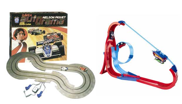A pista de plástico com carrinhos de alta velocidade do Autorama, lançado pela Estrela, é sucesso desde os anos 60. Até hoje ele ainda diverte os meninos. Mas a criançada quer tecnologia! Por isso, a linha Hot Wheels da Mattel faz tanto sucesso. Nas suas<br> A pista de plástico com carrinhos de alta velocidade do Autorama, lançado pela Estrela, é sucesso desde os anos 60. Até hoje ele ainda diverte os meninos. Mas a criançada quer tecnologia! Por isso, a linha Hot Wheels da Mattel faz tanto sucesso. Nas suas<br>