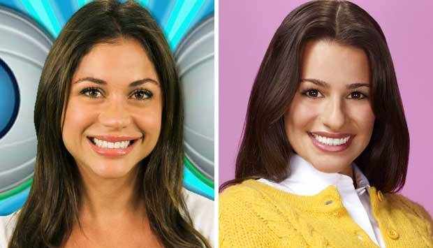 Os tra&ccedil;os e o sorriso da modelo Maria, vencedora do BBB 11, lembram muito os de Lea Michele, atriz que vive Rachel, protagonista do seriado musical Glee.<br>