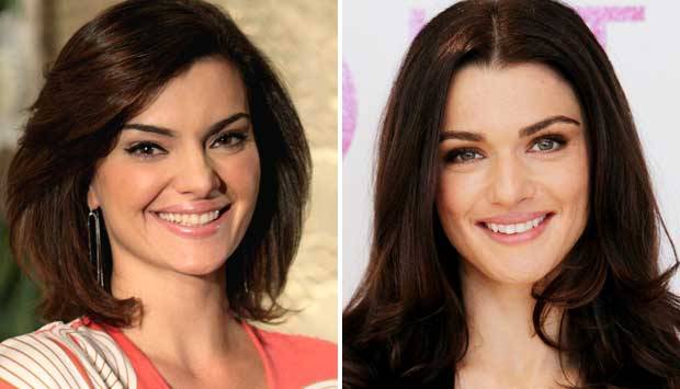 At&eacute; o sorriso de Mayana Neiva lembra o da atriz Rachel Weisz, musa do filme A M&uacute;mia. Dif&iacute;cil &eacute; saber quem &eacute; mais bonita entre as duas.<br>