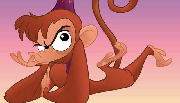 Alladin é uma história arábica sobre um menino que se apaixona pela princesa Jasmine. O macaco Abu (que não fala) é o grande companheiro do Allandin. Durante o filme, os dois vivem grandes aventuras. O mais engraçado é que o macaco, que parece ser mais ad<br> Alladin é uma história arábica sobre um menino que se apaixona pela princesa Jasmine. O macaco Abu (que não fala) é o grande companheiro do Allandin. Durante o filme, os dois vivem grandes aventuras. O mais engraçado é que o macaco, que parece ser mais ad<br>