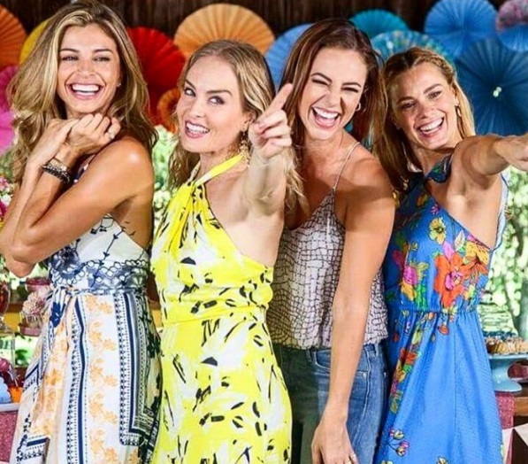 Angélica celebra 42 anos ao som de Bang, da cantora Anitta (veja vídeo), e ganha churrasco de André Marques