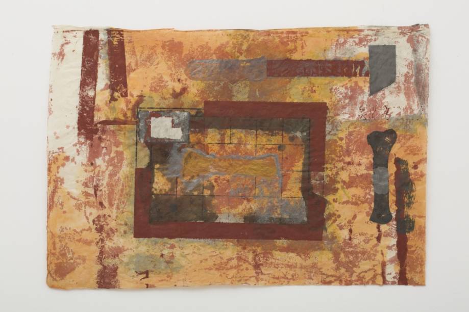 Obra de Antonio Dias: produzida durante uma viagem do artista ao Nepal Obra de Antonio Dias: produzida durante uma viagem do artista ao Nepal