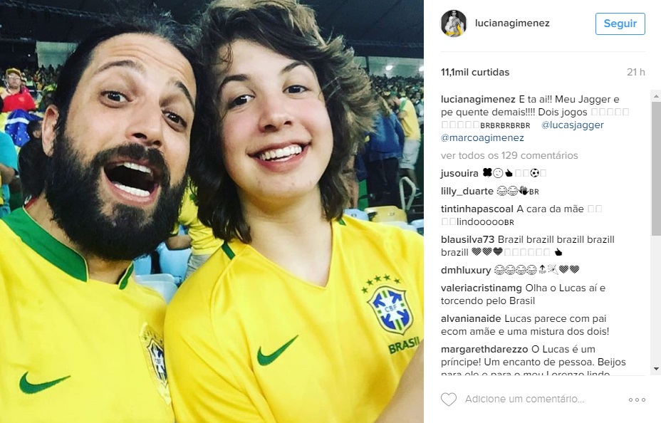 Filho de Mick Jagger não herda pé frio do pai e vê Brasil levar ouro no futebol e no vôlei