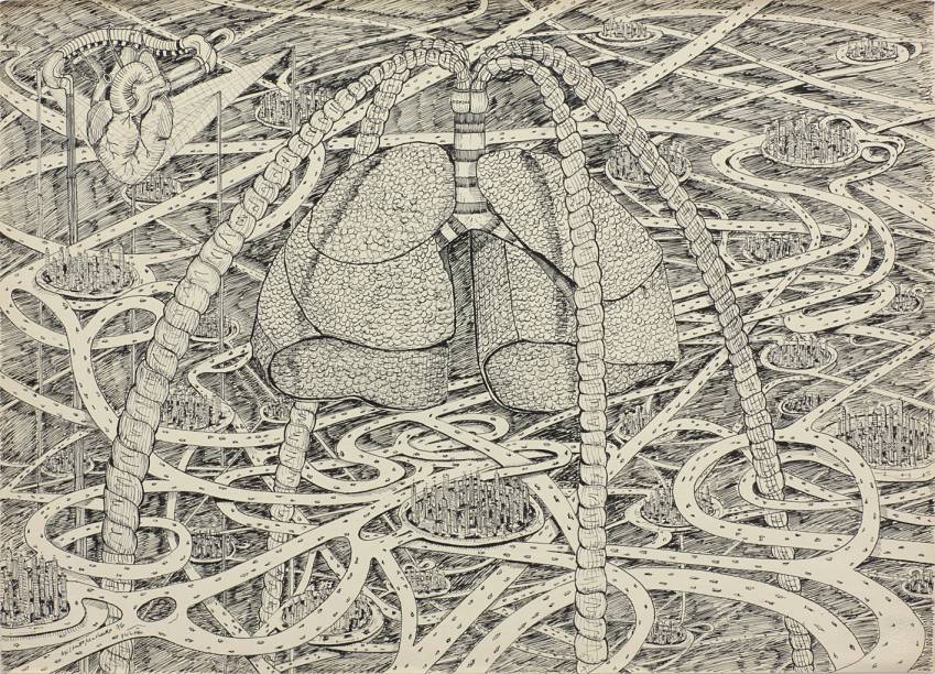 Pulmão (1976): obra de Milton Machado Pulmão (1976): obra de Milton Machado