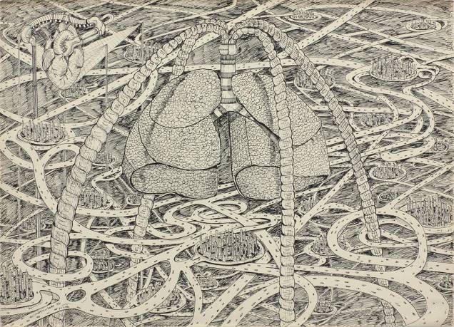 Pulmão (1976): obra de Milton Machado Pulmão (1976): obra de Milton Machado