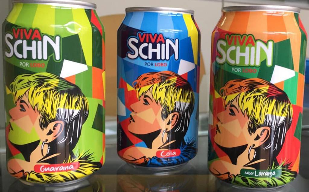 Xuxa vira pop art e tem rosto estampado em latinhas de refrigerante