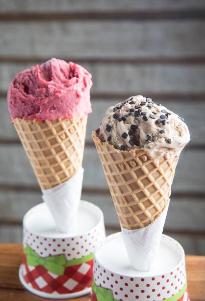 A casa fabrica cremosos sorvetes à moda italiana A casa fabrica cremosos sorvetes à moda italiana