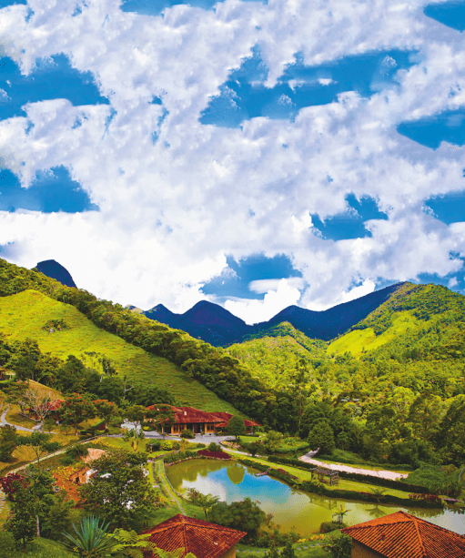 Vista da pousada: paz, conforto e boa comida Vista da pousada: paz, conforto e boa comida