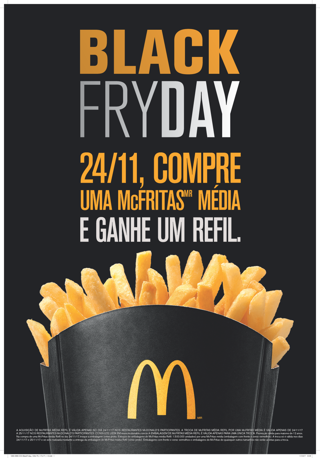 McDonald’s oferece refil de batata frita nesta sexta (24)