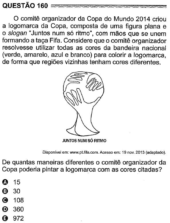 Questão polêmica de Matemática no Enem 2017 dá margem a erro