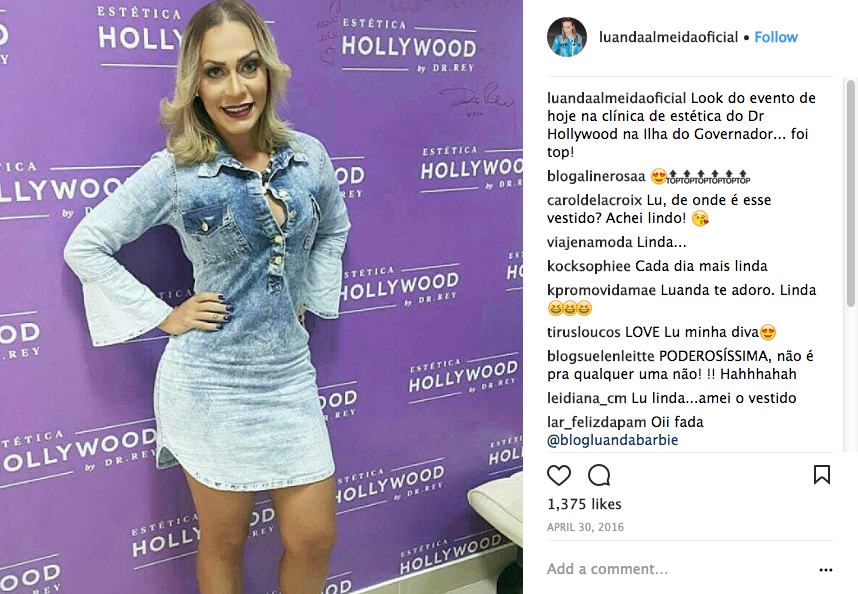 O valor do cachê de posts patrocinados e da presença em eventos começa em 500 reais