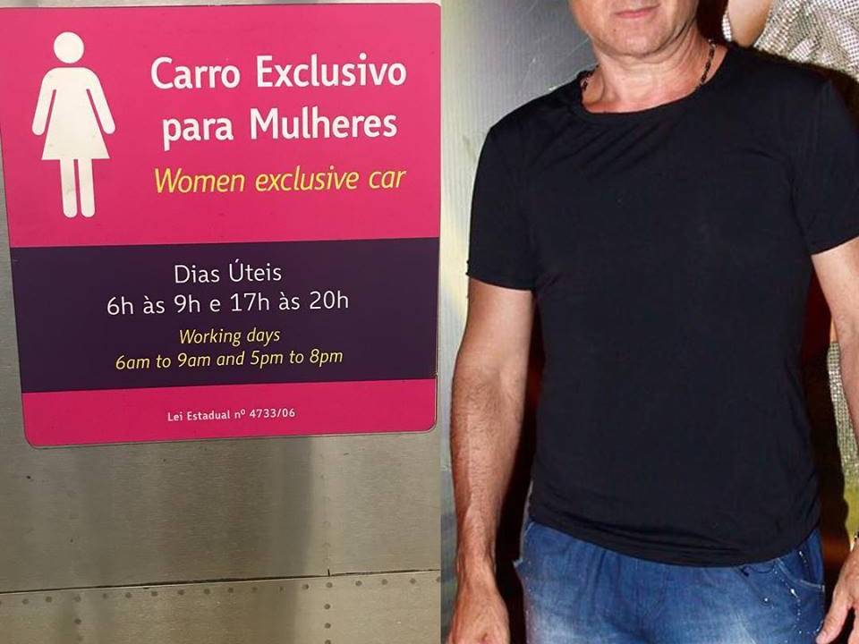 amir slama - vagão mulheres - metrô