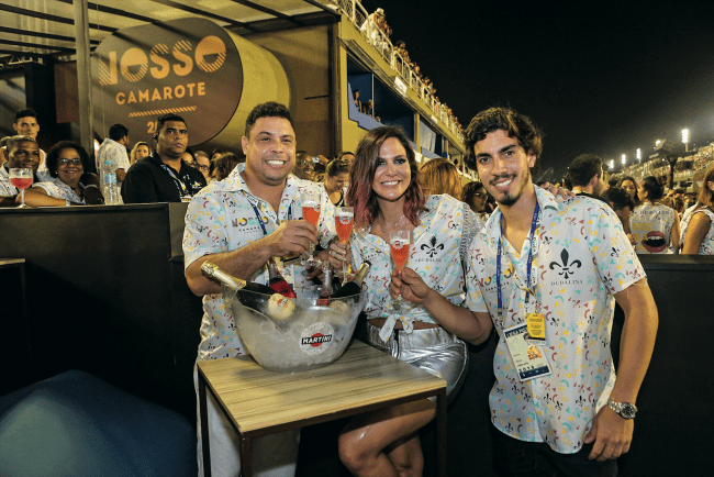 Ronaldo Nazário, Carol Sampaio e Gabriel