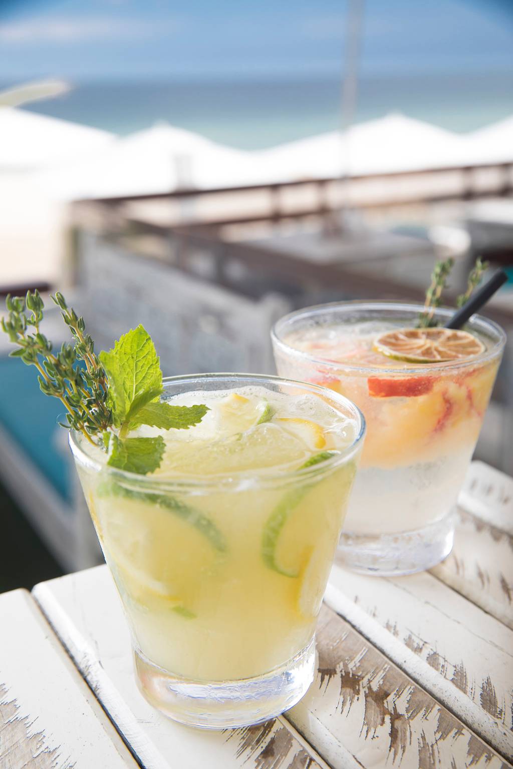 Quiosques onde o pé na areia é opcional