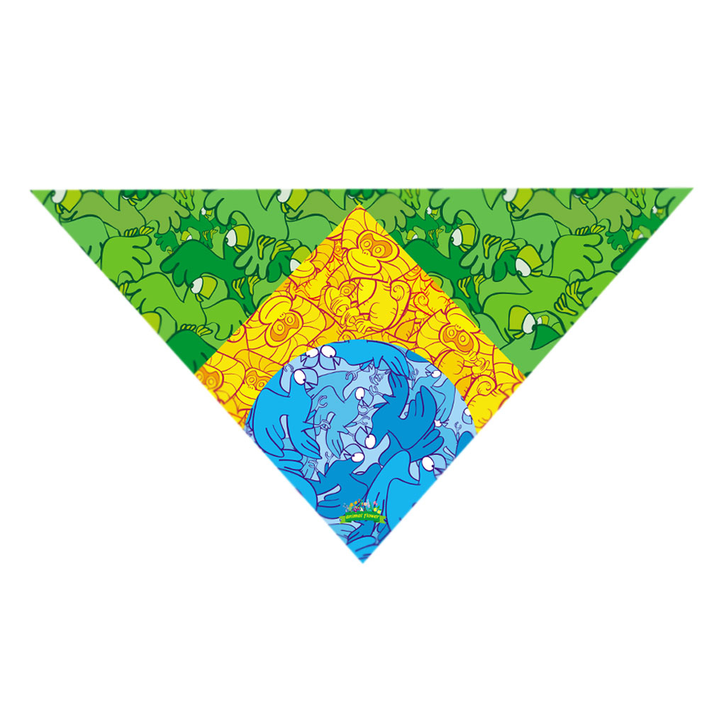 Bandana-Brasil-Animal-Flower Bandana-Brasil-Animal-Flower