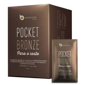 Best Bronze- LENÇOS AUTOBRONZEADORES PARA O ROSTO POCKET BRONZE- R$ 125,00