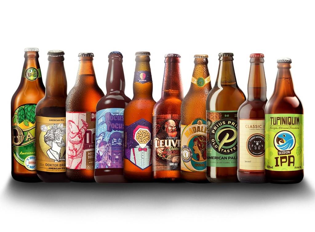 Dez rótulos de cerveja artesanal com desconto