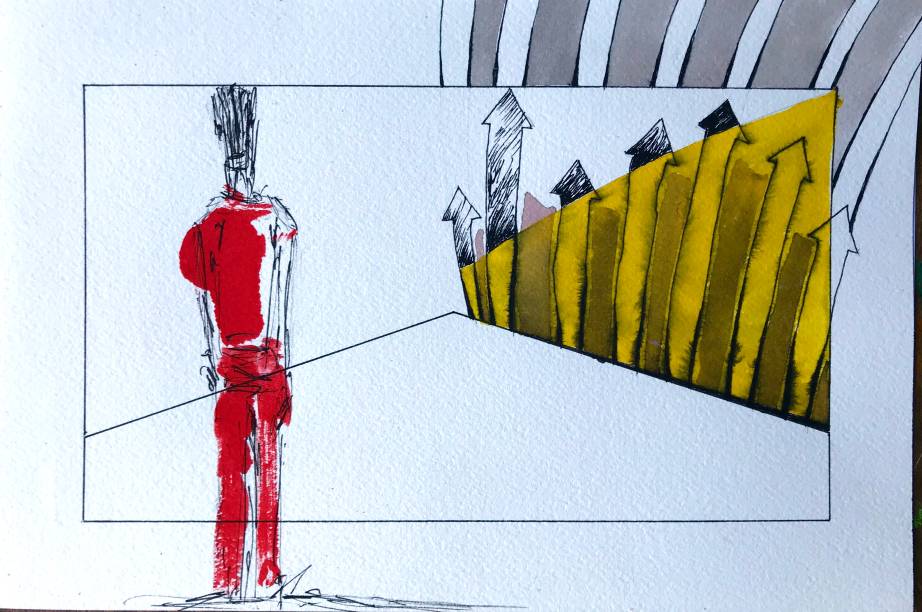 "Estou propondo uma conversa através de um postal, um olhar para o outro. É um contato com o exterior neste período de reclusão”, explica Vergara "Estou propondo uma conversa através de um postal, um olhar para o outro. É um contato com o exterior neste período de reclusão”, explica Vergara