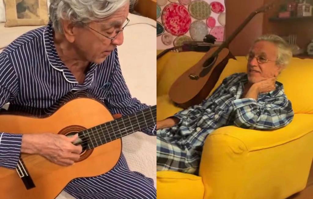 Os pijamas (superchiques) do Caetano