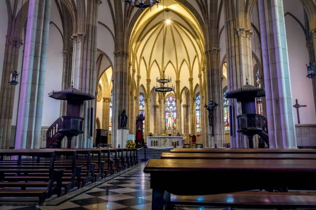 Petropolis Cathedral of Saint Peter of Alcantara Interior  – Petropolis, Rio de Janeiro, Brasil