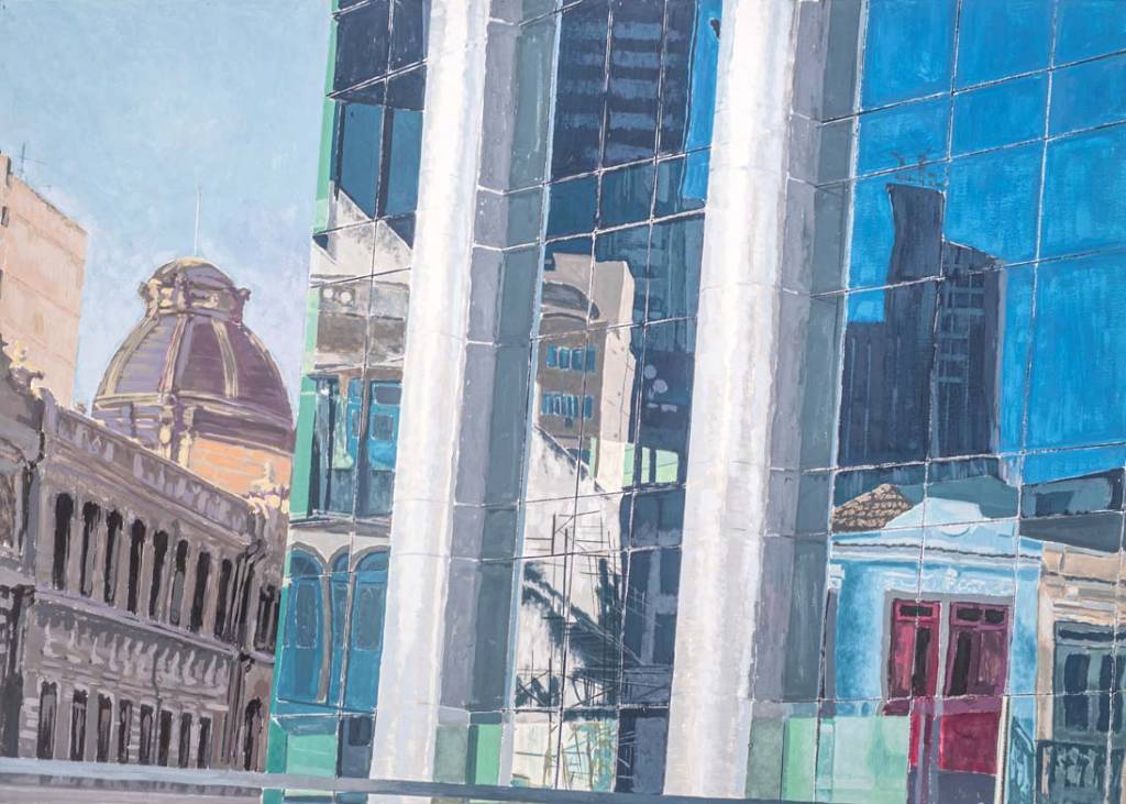 Marcal Athayde Quadro mostra prédios antigos e novos do Centro do Rio