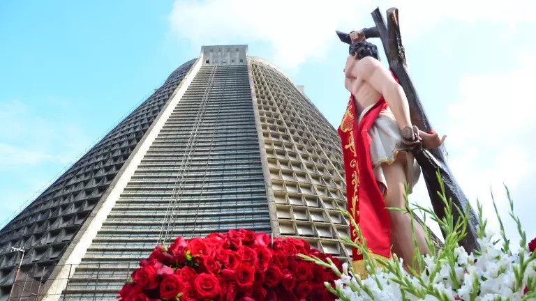 Catedral Metropolitana do Rio de Janeiro, na Av. Chile, em 20 de janeiro de 2018 -