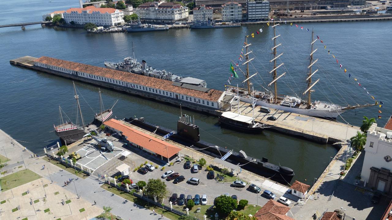 Vista aérea do Espaço Cultural da Marinha