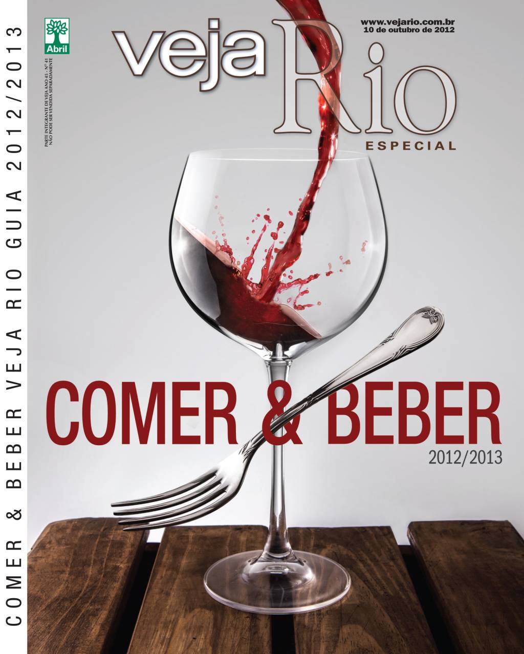 2012 Capa da revista Veja Rio Comer e Beber, de 10 de outubro de 2012